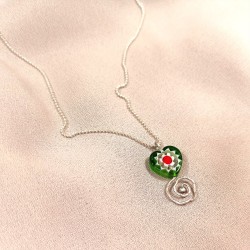 項鍊DIY - 純銀項鍊 - 琉璃珠項鍊 項鍊DIY - 純銀項鍊 - 琉璃珠項鍊