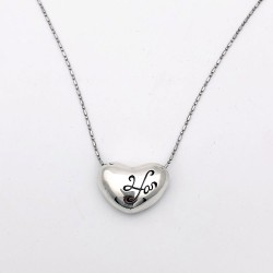 純銀黏土中空雕刻項鍊 - 姓名文字 純銀黏土中空雕刻項鍊 - 姓名文字