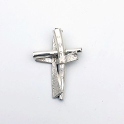 純銀黏土寶石胸針 - 十字架 純銀黏土寶石胸針 - 十字架