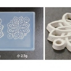 純銀黏土工具 - 和華圖案矽膠模型