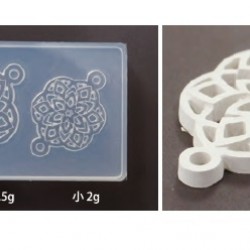 純銀黏土工具 - 七寶圖案矽膠模型