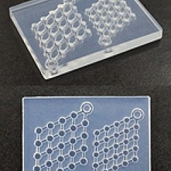 純銀黏土工具 - 格子圖案矽膠模型