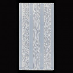 純銀黏土工具 - 戒指矽膠模型 - 材質和紋理