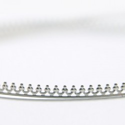 純銀蕾絲緞帶 - 花緞帶 (10cm × 2.5mm)