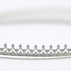 純銀蕾絲緞帶 - 古典緞帶 (10cm × 4.5mm)