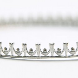 純銀蕾絲緞帶 - 寶石緞帶 (30cm × 5mm)