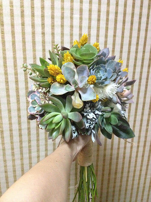 多肉捧花 succulent bouquet