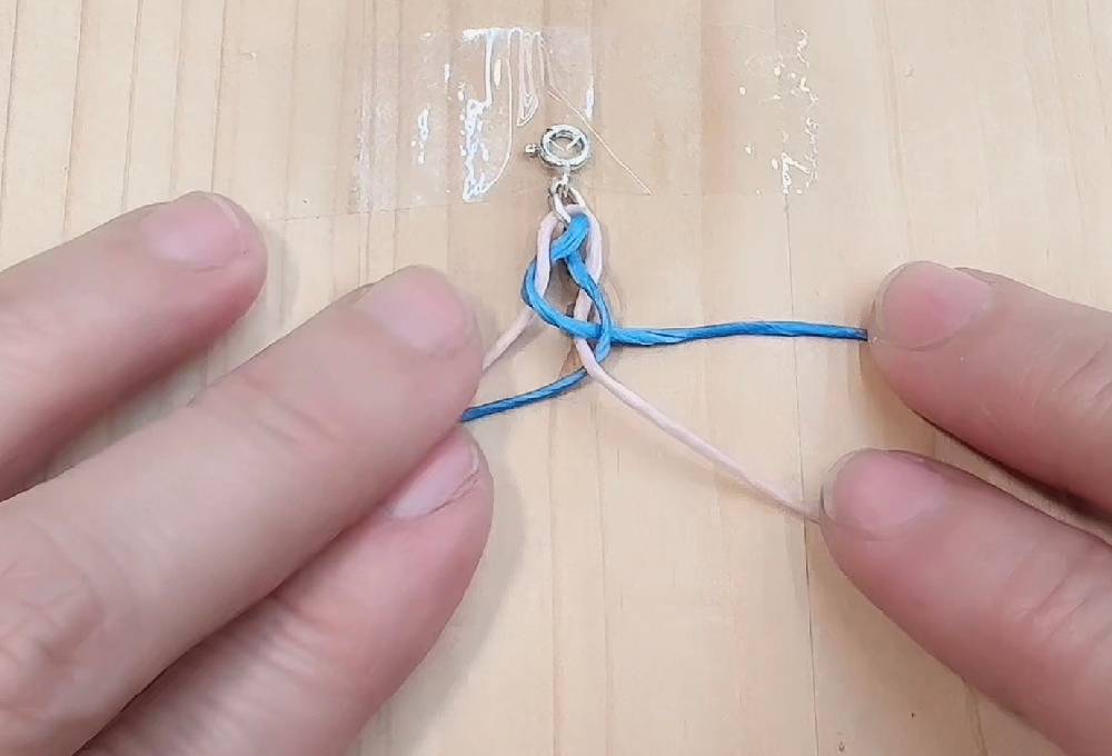 幸運手繩編織教學 四股圓繩