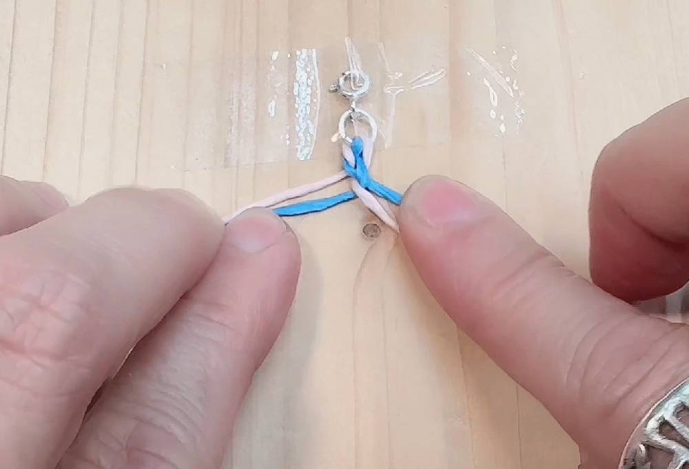 幸運手繩編織教學 四股圓繩