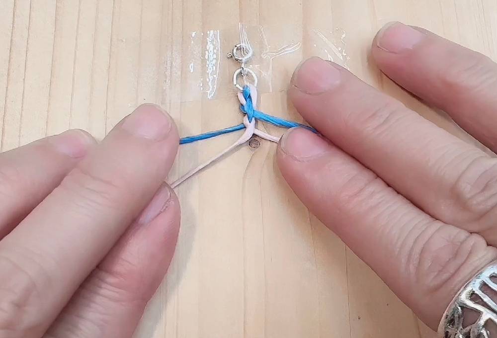 幸運手繩編織教學 四股圓繩