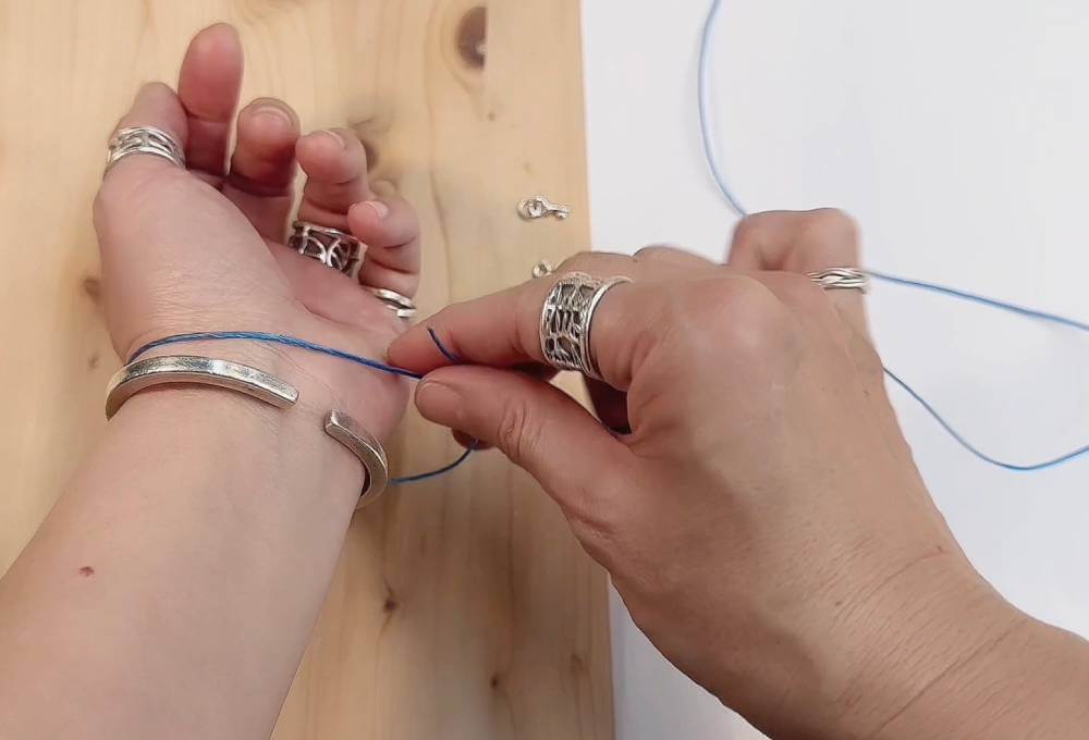 幸運手繩編織教學 四股圓繩