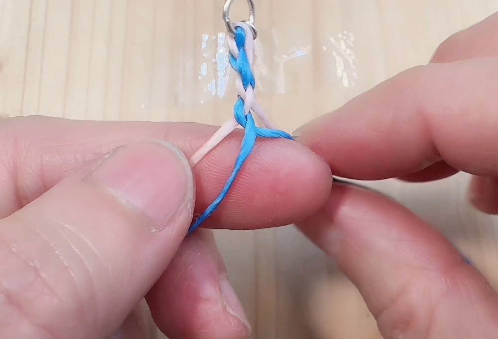 幸運手繩編織教學 四股圓繩