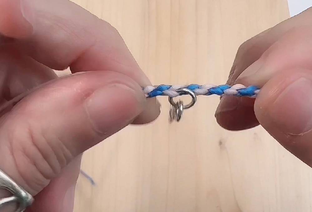 幸運手繩編織教學 四股圓繩