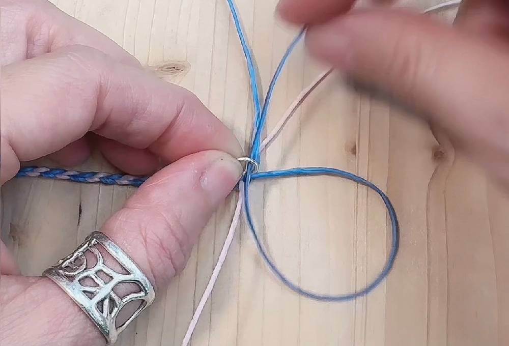 幸運手繩編織教學 四股圓繩