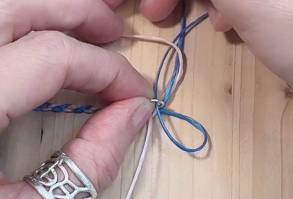 幸運手繩編織教學 四股圓繩