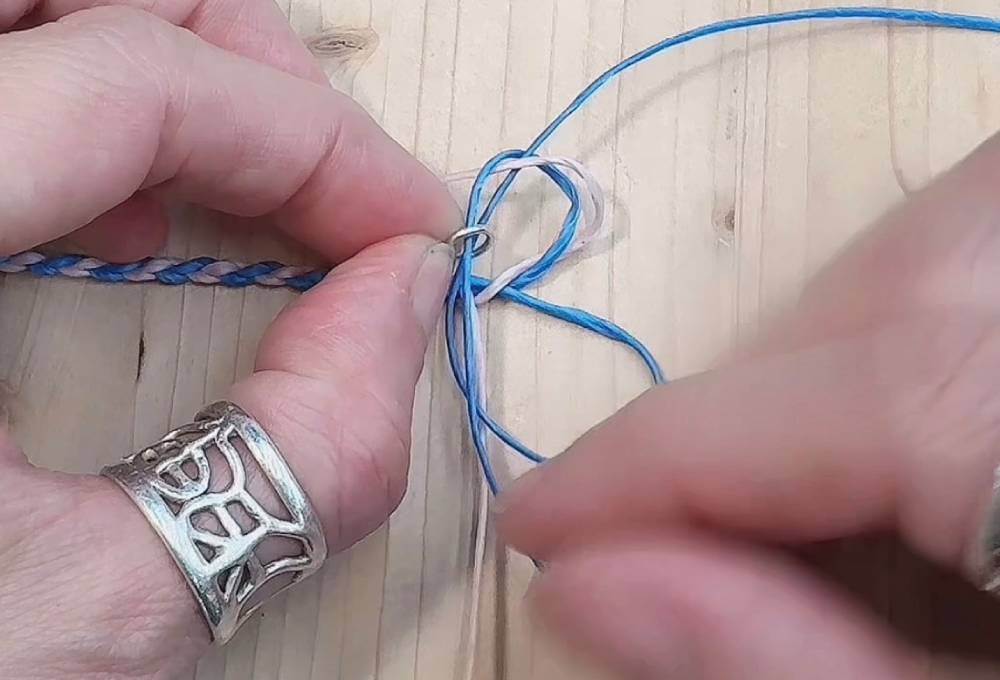 幸運手繩編織教學 四股圓繩