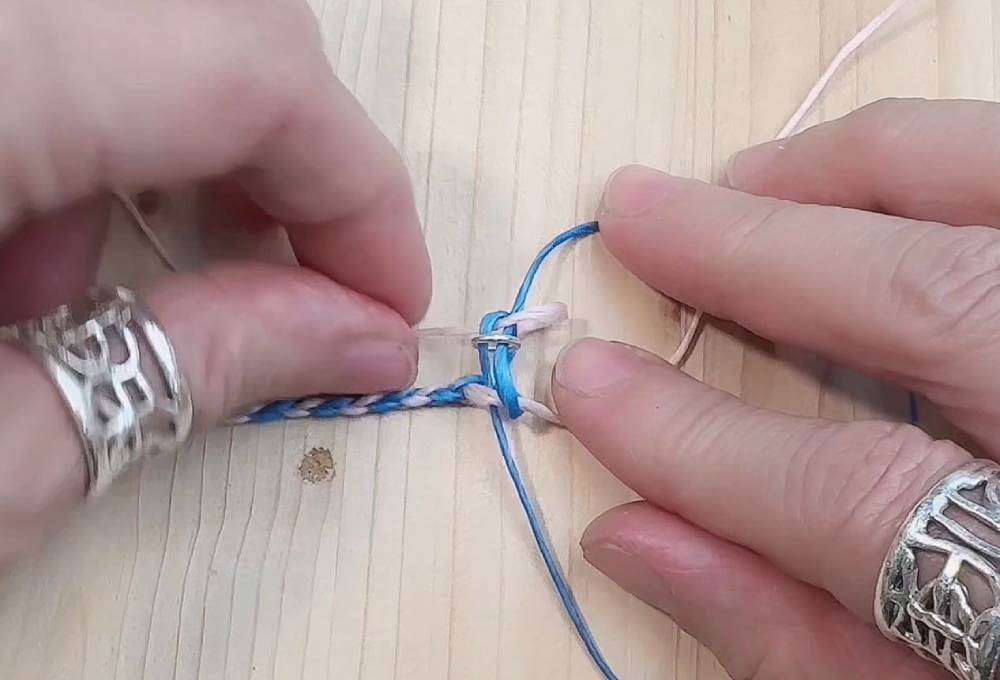 幸運手繩編織教學 四股圓繩