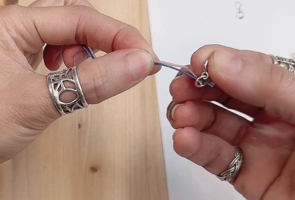 幸運手繩編織教學 四股圓繩