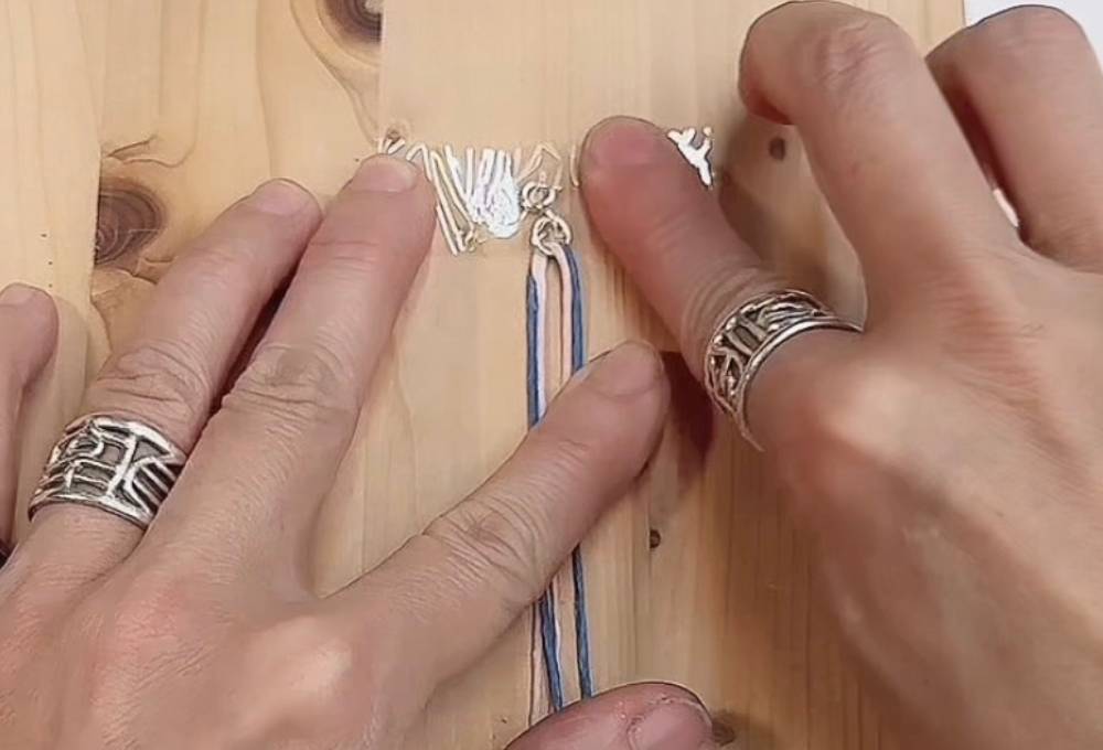 幸運手繩編織教學 四股圓繩